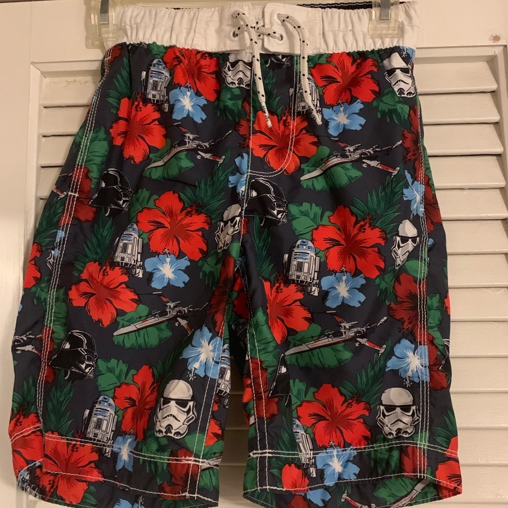 GAP Boys Star Wars and Hibiscus Swim Trunks 🌺